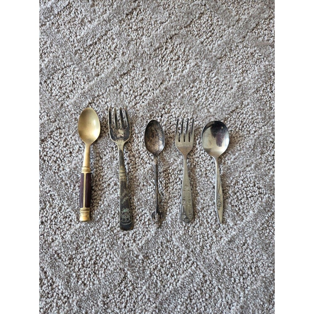 Vintage Mismatched Silverware Lot (5 Pieces)